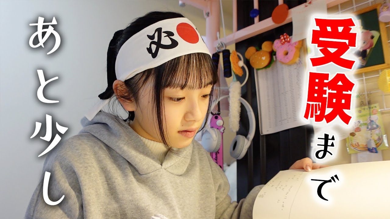 受験勉強も追い込み！受験生ユーチューバーの土曜日夕方からのガチ勉強の過ごし方💦