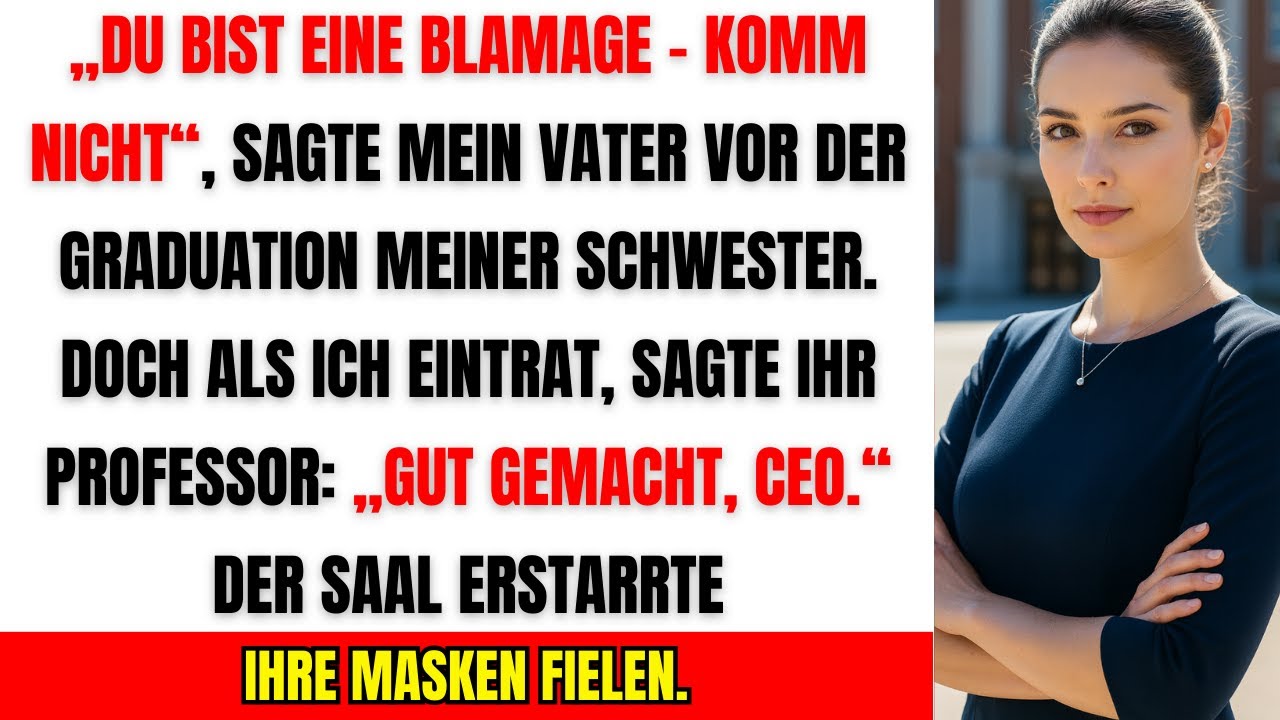 „Tauche nicht auf!“ – Doch bei Emmas Abschluss rief der Professor mich plötzlich als CEO aus!