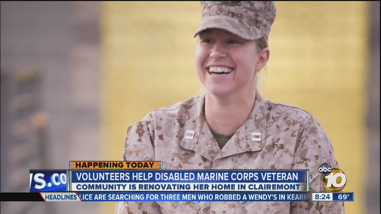 Disabled veteran Sarah Bettencourt gets newly renovated home in Clairemont
