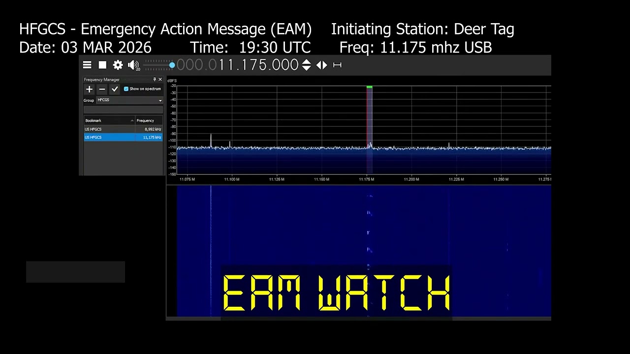 Radio Audio Capture - EAM (Emergency Action Message) - US HGFCS - 19:30z - 03MAR26