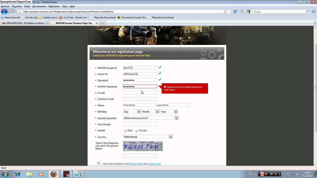 how to download and install combat arms and make a account