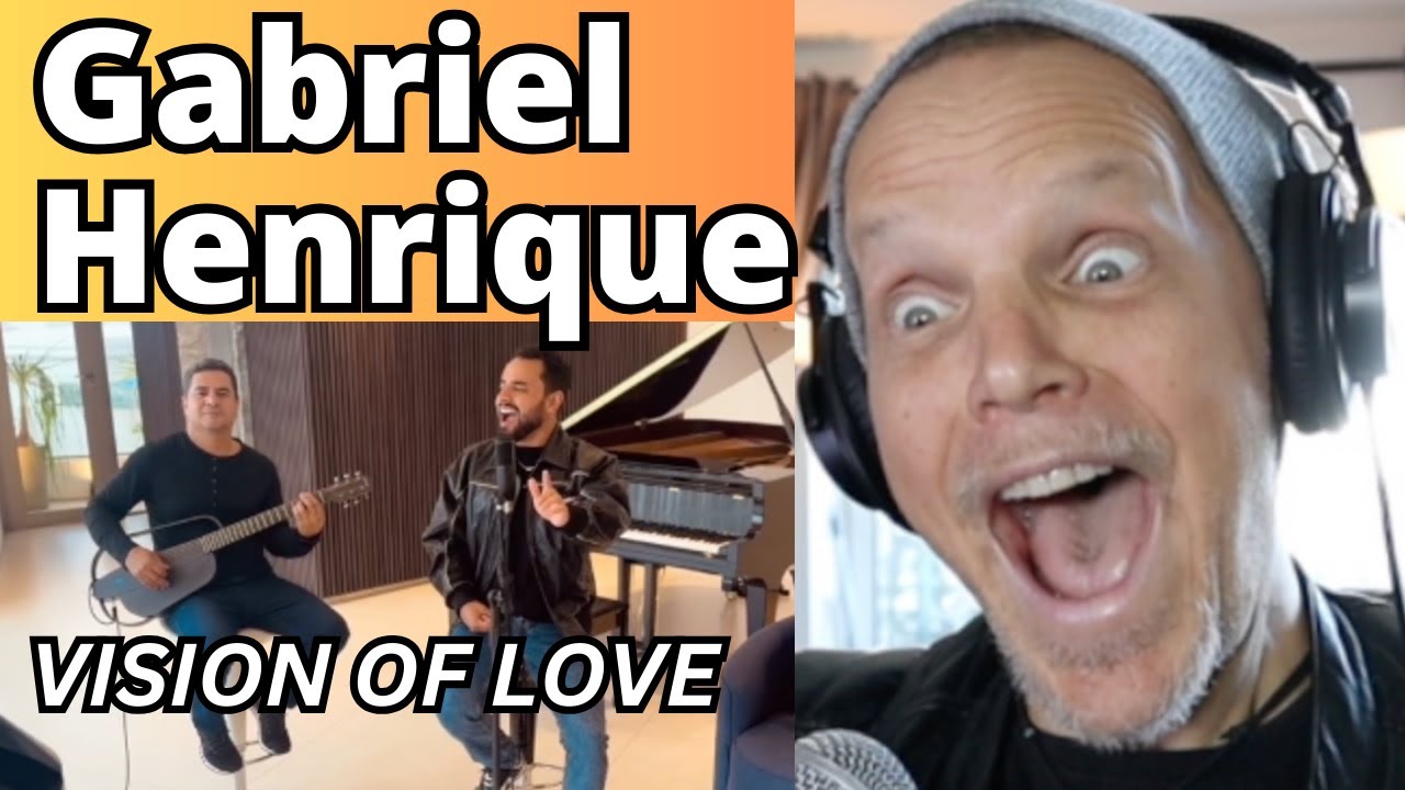 Vision Of Love Acoustic Version Gabriel Henrique Pro Singer Vocal Coach First Time Hearing