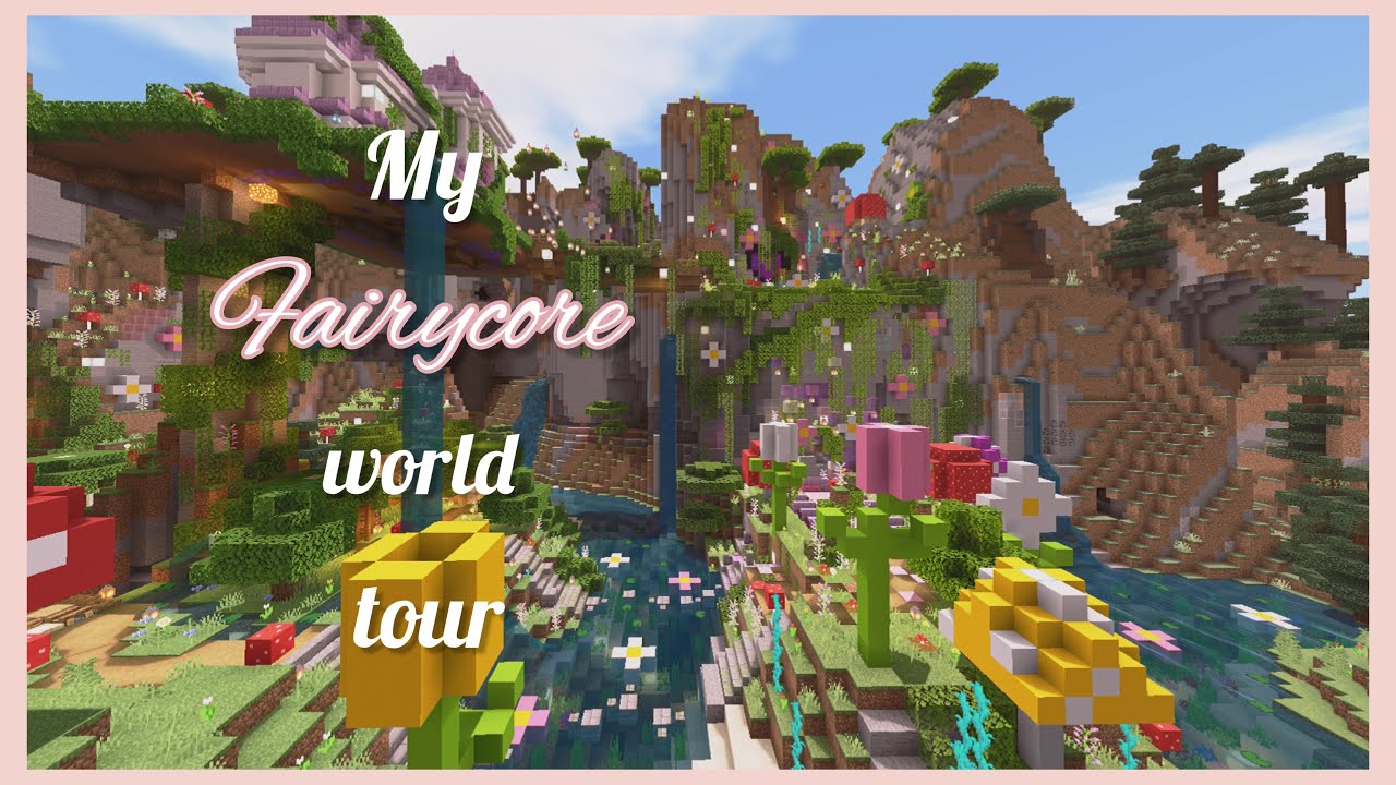My fairycore world tour! Minecraft aesthetic🧚‍♀️💕
