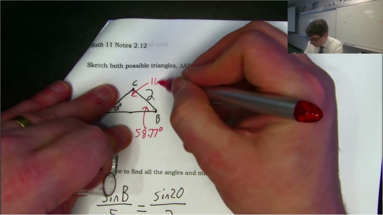 Math 11: Notes 2.12 - Sine Law Ambiguous Case