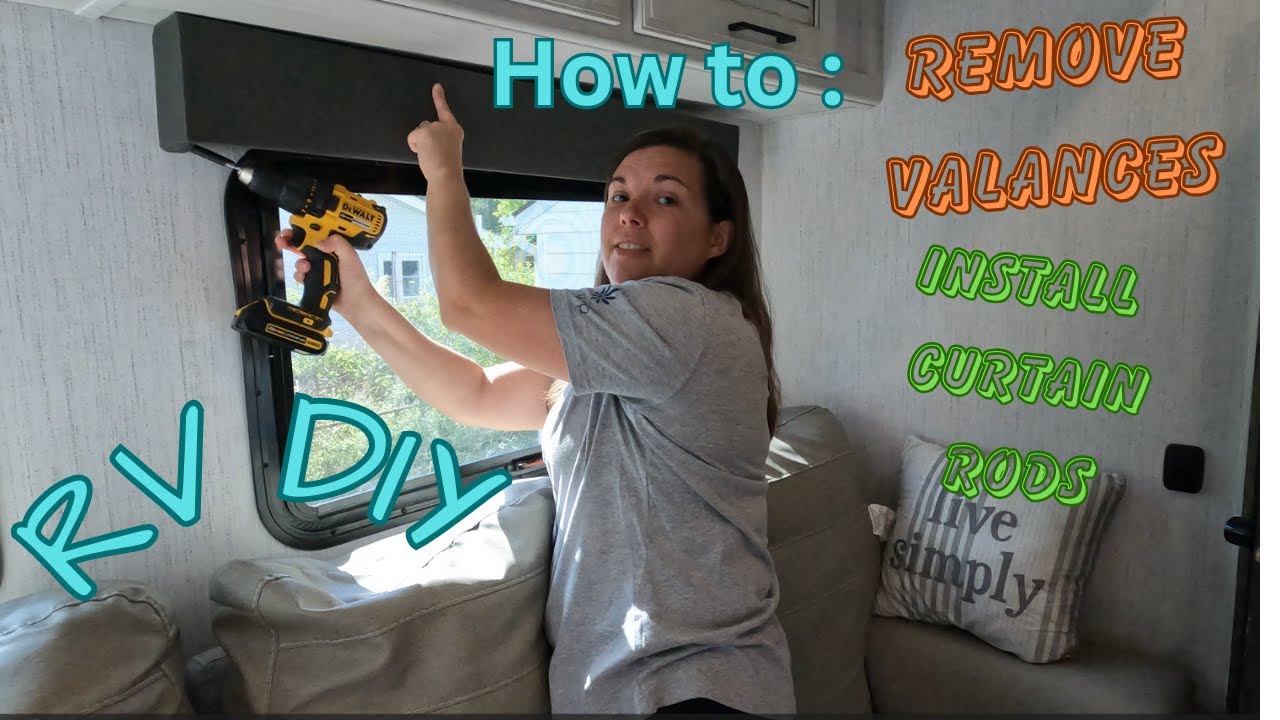 How To: Replace RV valance and install curtains