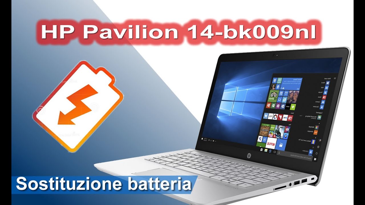 HP Pavilion 14-bk009nl - 14-bk series - Sostituzione Batteria - Battery replacement