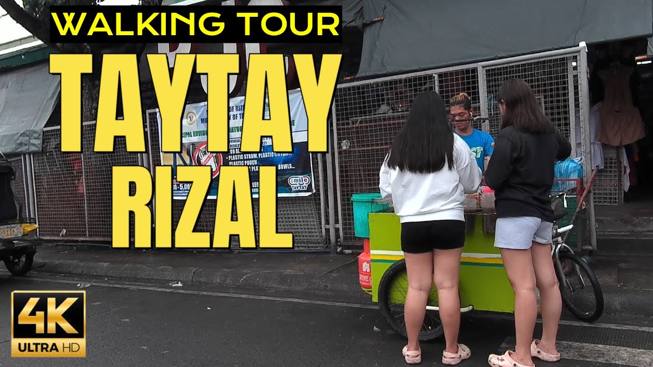 [4K HD ] TAYTAY RIZAL WALK | VIRTUAL WALKING TOUR AT TAYTAY RIZAL PUBLIC MARKET | NB JourneyPH 🇵🇭