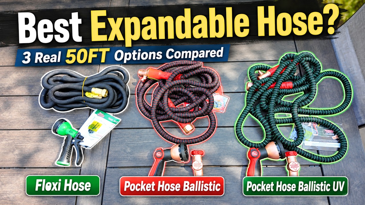 Best Expandable Garden Hose? Flexi Hose vs Pocket Hose Ballistic & Double UV