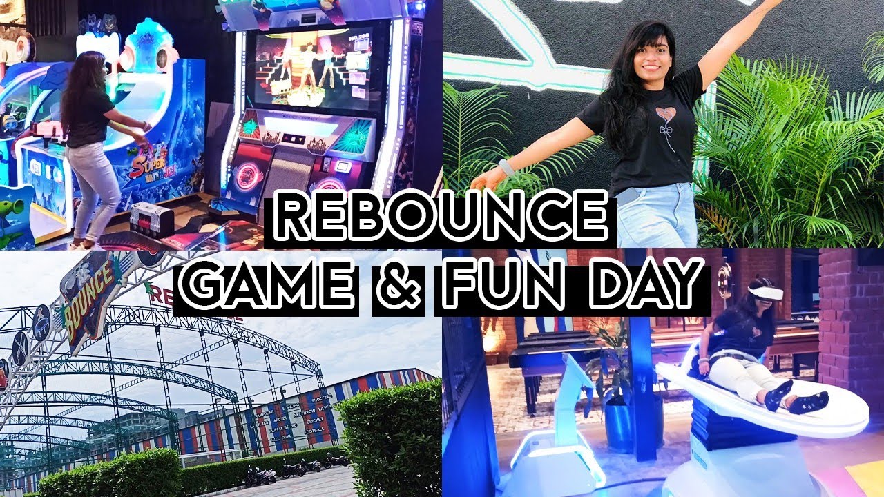 Vlog : REBOUNCE Surat | Best Gaming Place in Surat | Playing Arcade Games | Fun day