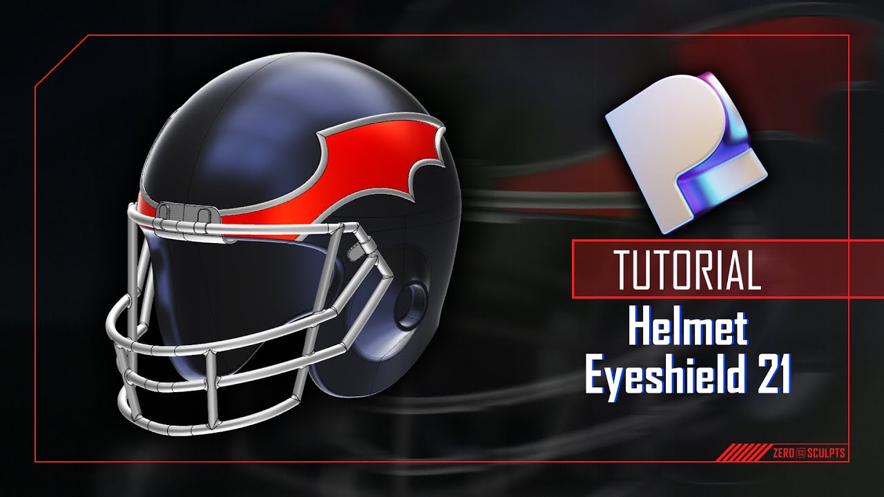 Criando um capacete - Helmet Eyeshield 21 Tutorial - Plasticity 2025.3