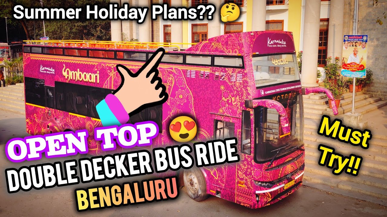 😍 DON'T MISS | Double Decker Ambari Open Top Buses in Bengaluru | London-style buses for Sightseeing