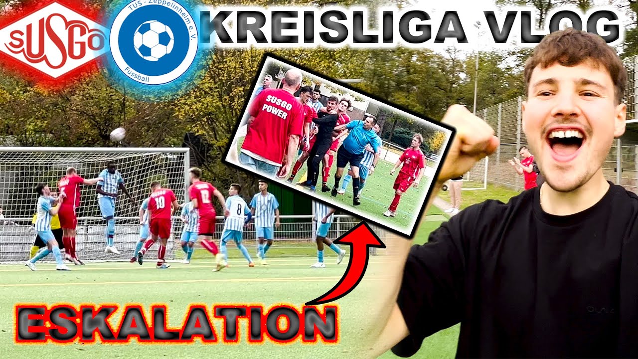 TUS ZEPPELINHEIM vs. SUSGO OFFENTHAL!⚽️💥 in der Nachspielzeit eskaliert es😱 | Kreisliga
