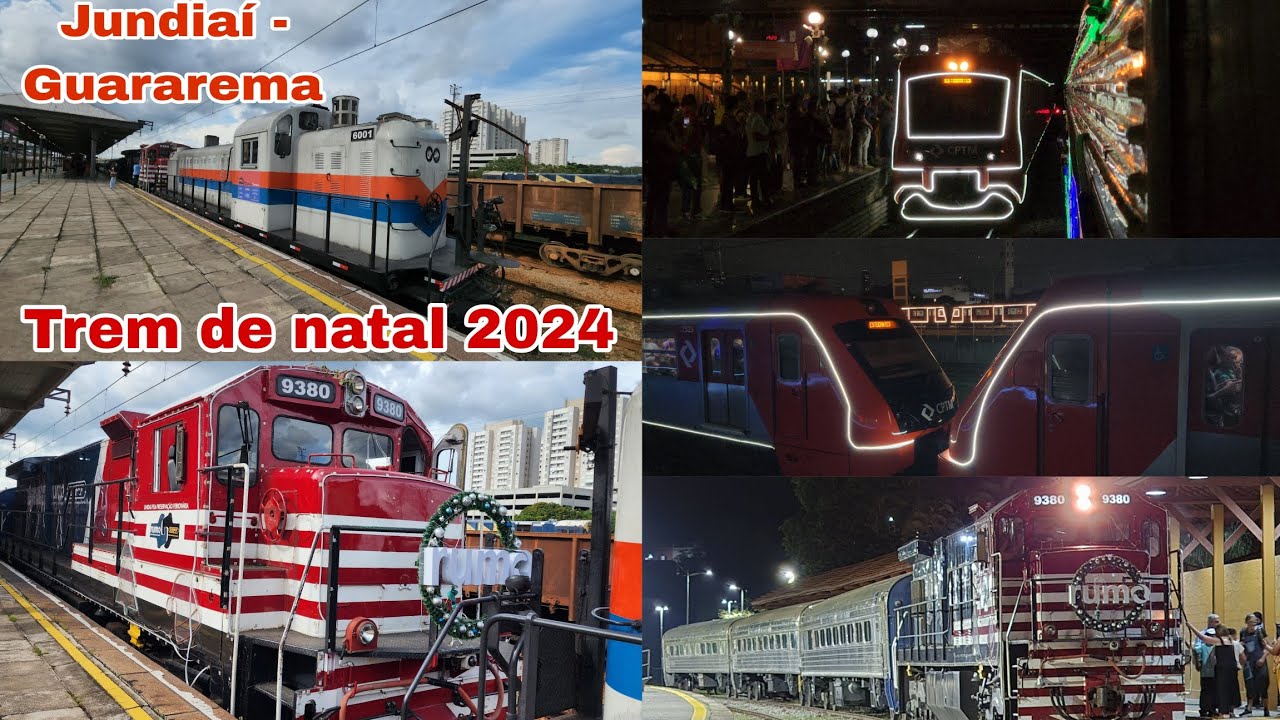 Trem de natal ABPF/Rumo/CPTM 2024 Jundiaí - Guararema.