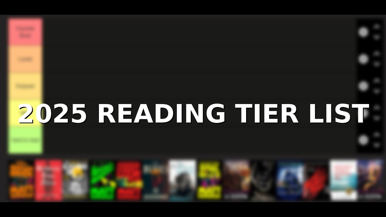2025 reading tier list