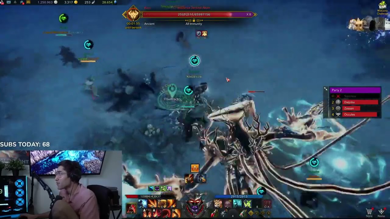 Stoopzz annoyed by his group.
