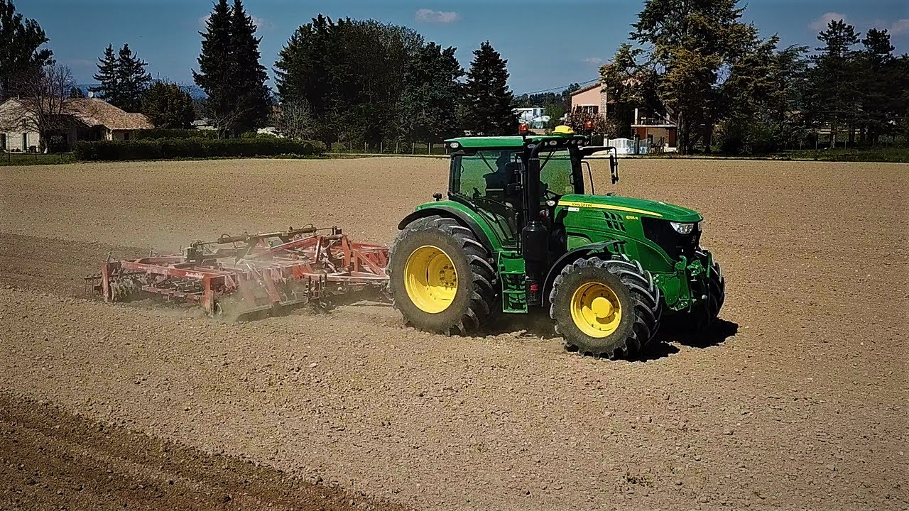 🟢Préparation terres a maïs 🌽 | John Deere | Maxi-Dan | MAÏS 2021 #2