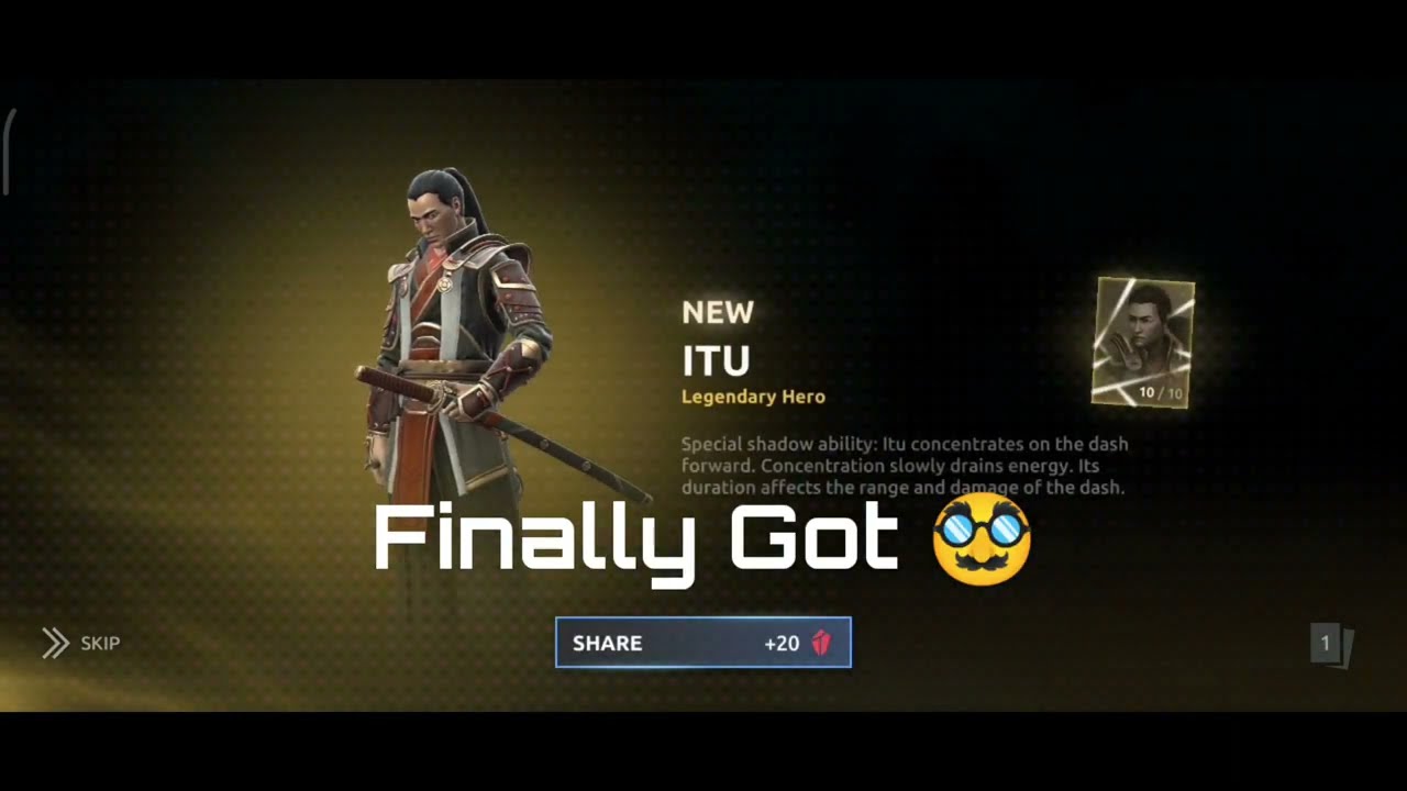 Free Promo Code And Get Itu For Free! 🔥 - New Hero - Shadow Fight 4 Arena