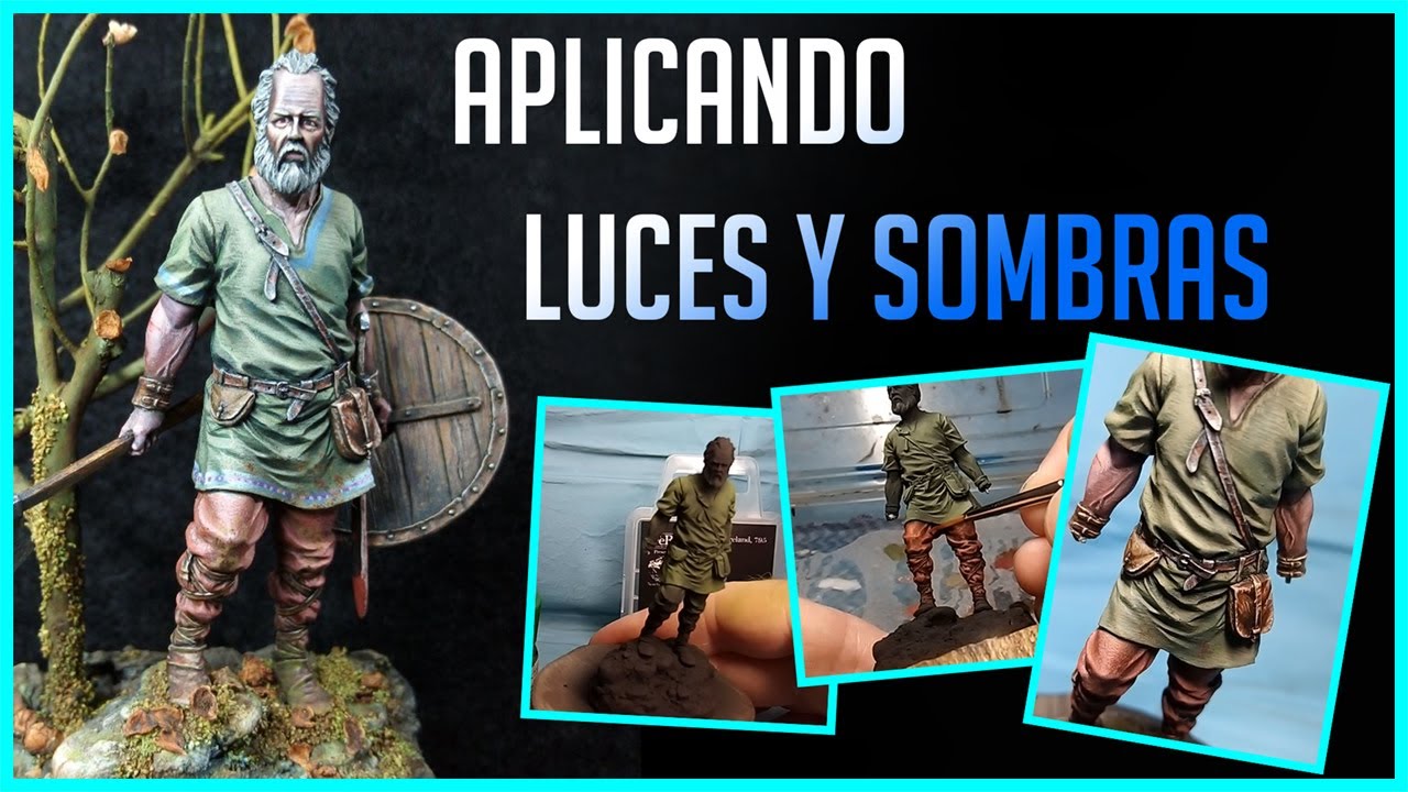 Aplicar LUCES Y SOMBRA al Pintar Figuras. Pincel y Aerógrafo.