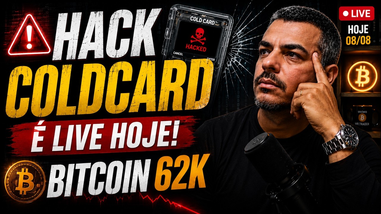 Bitcoin HOJE: Ataque &agrave; Coldcard Analise do Bitcoin - Resumo Day TRADER - Analisando Mercados