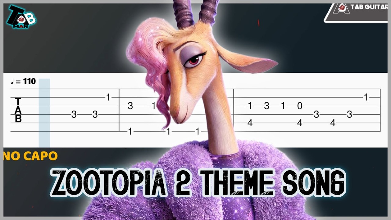 Shakira – Zoo (Zootopia 2 Theme Song) | Easy Guitar TAB Tutorial