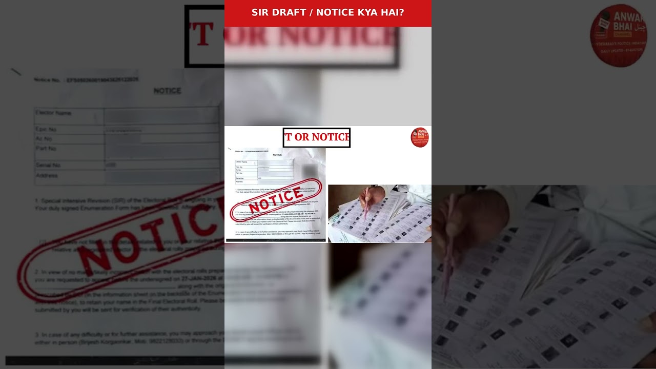 WHAT IS THE SIR DRAFT / NOTICE? #sir2026