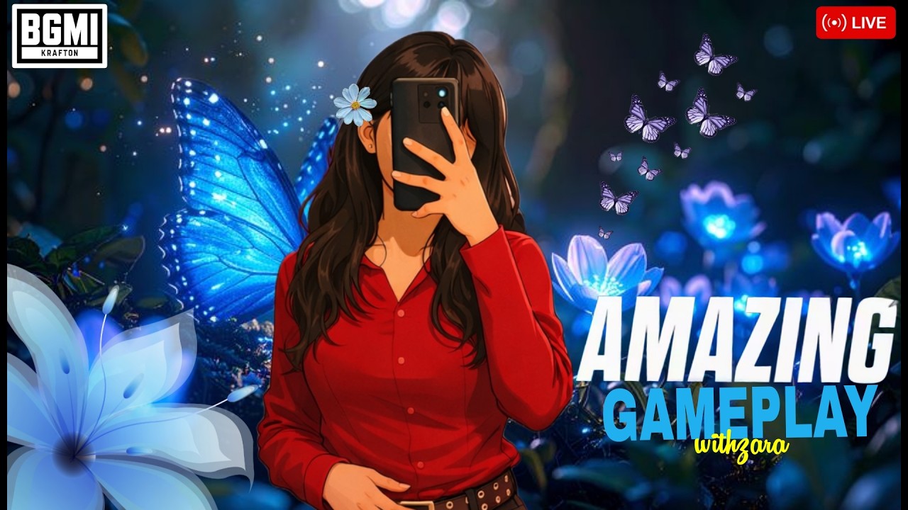 🔴 AGGRESSIVE GAMEPLAY WITH ZARA 🔥#femalegamer #zara #bgmilive