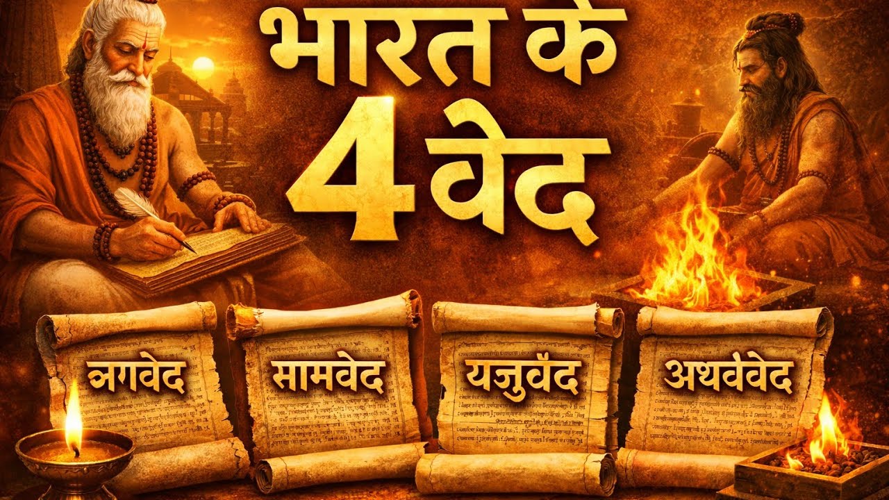 ऋग्वेद, सामवेद, यजुर्वेद और अथर्ववेद | चारों वेदों का अर्थ व महत्व | Vedas in Hindi