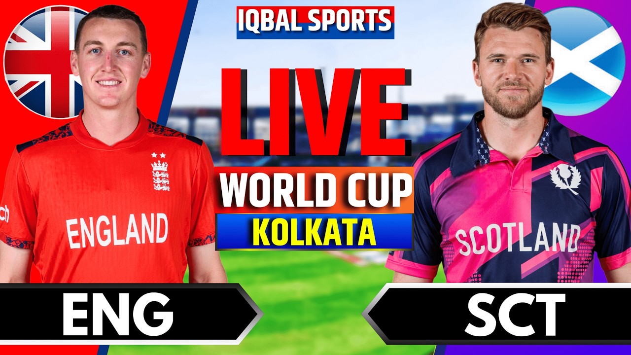 🔴Live: England vs Scotland, T20 World Cup | Live Cricket Match Today | ENG vs SCO | Iqbal Sports