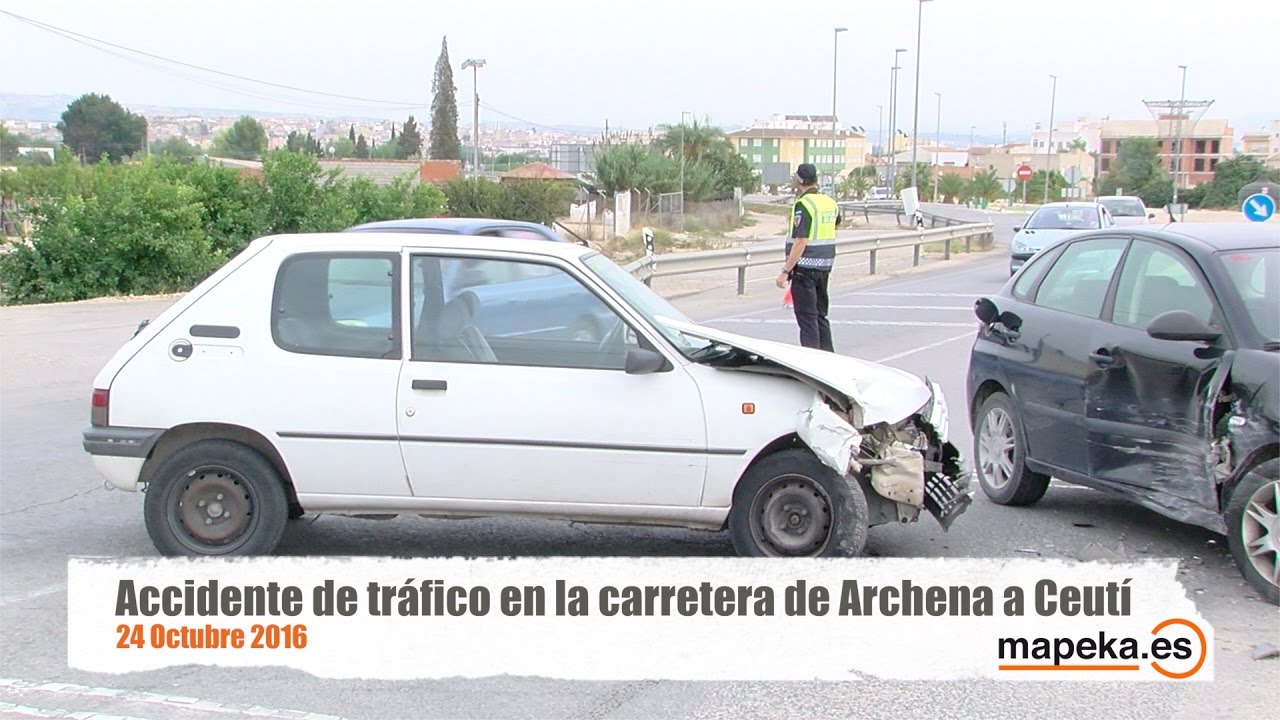 Accidente de tráfico hoy en la carretera de Archena a Ceutí