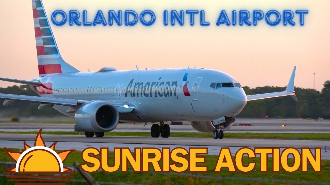 #4K SUNRISE #PLANESPOTTING 3/12/24 ORLANDO INT'L AIRPORT #aviation #avgeeks #new #plane #best #747