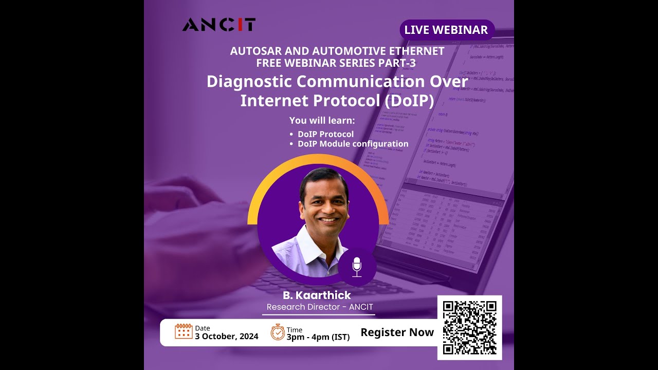 Webinar on the topic DoIP (Diagnostic Communication over Internet Protocol)