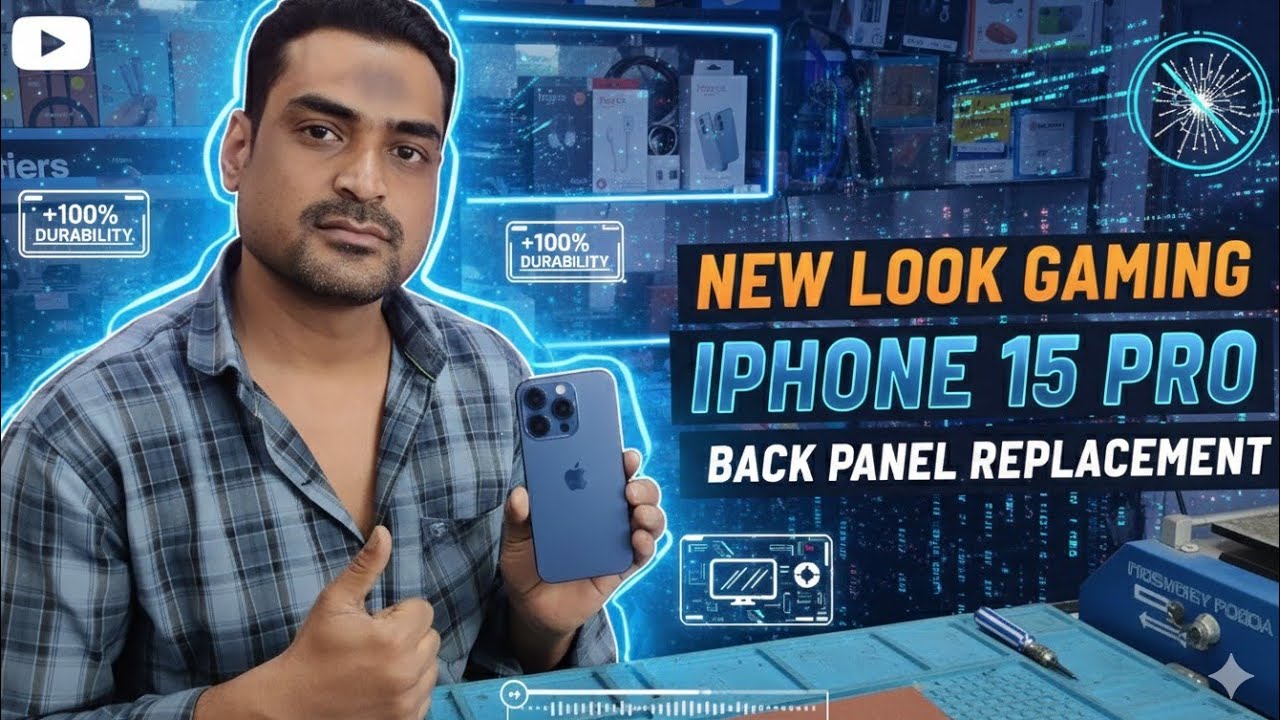 Iphone 15 pro Original Broken Back Panel Replacement