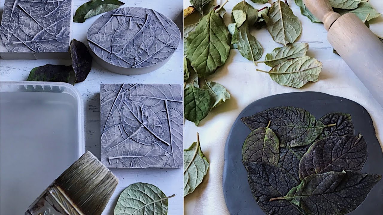 Leaf Casting / Botanical Plaster Bas-Relief Art by KLEVER