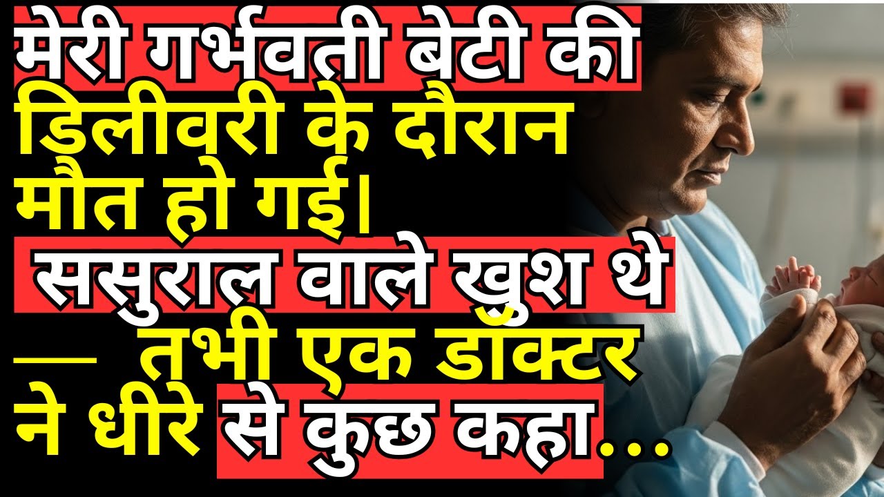 मेरी गर्भवती बेटी की डिलीवरी के दौरान मौत हो गई। ससुराल वाले खुश थे — तभी एक डॉक्टर ने धीरे से कुछ क