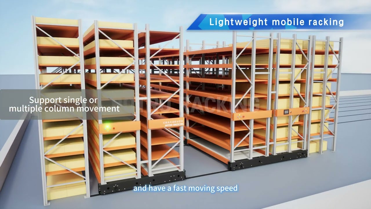 Integrated warehouse with multiple mobile racking solutions#mobilerackingsystem #rack #warehouse 