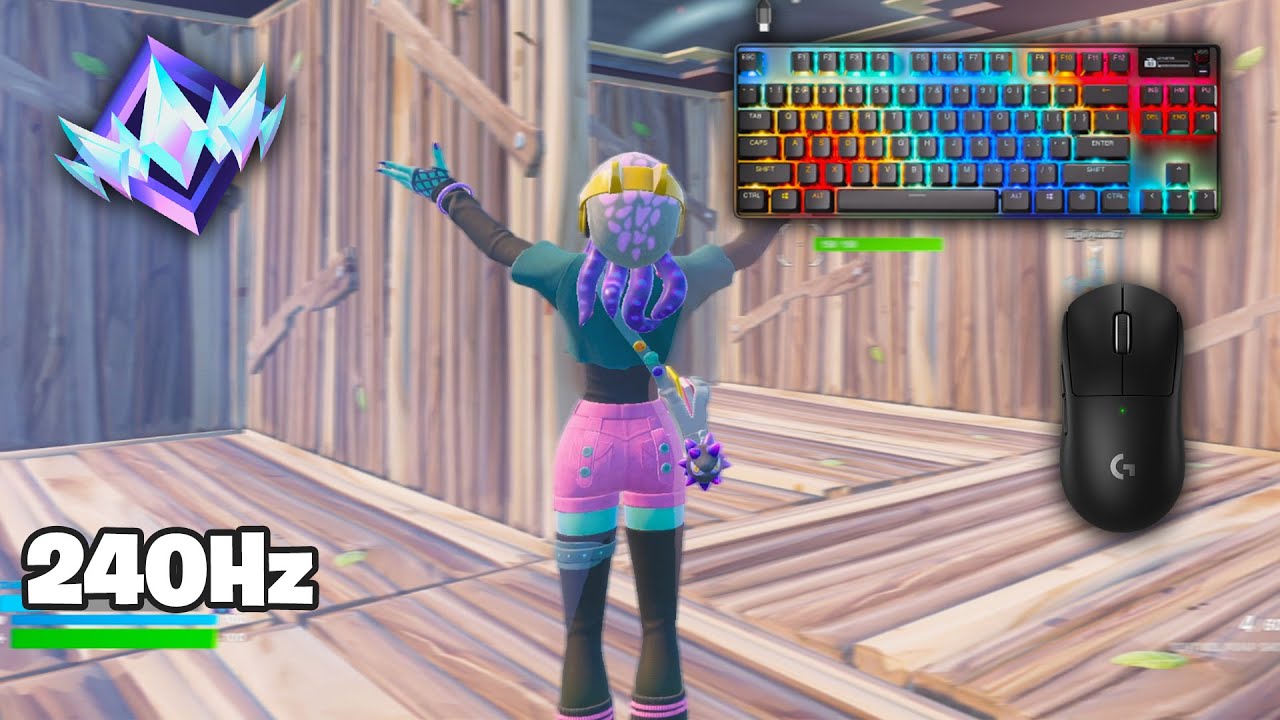 SteelSeries Apex Pro TKL ASMR | 2v2 Box Fight Gameplay | Satisfying M&K Fortnite 240FPS