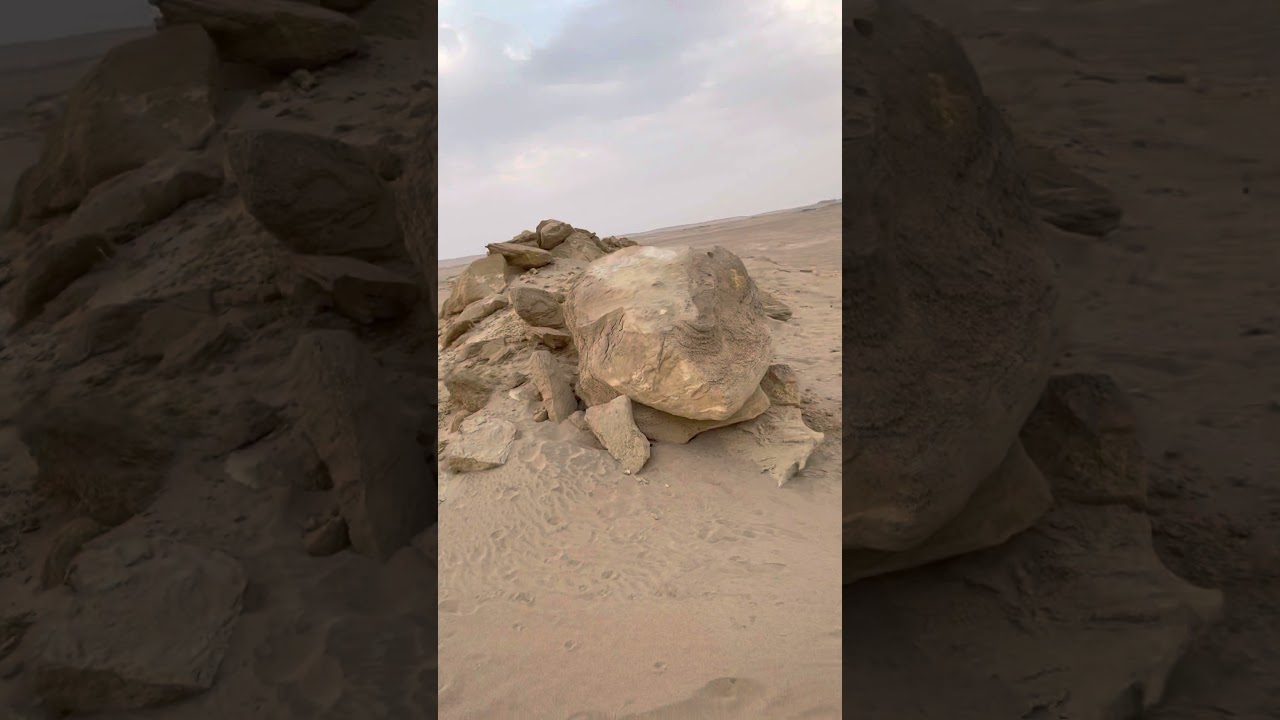 اكتشاف موقع اثري عجيب غريب  في منطقه الصبيه في الكويت.  كل ما تراه صخور. وعند التدقيق. يظهر لك العجب