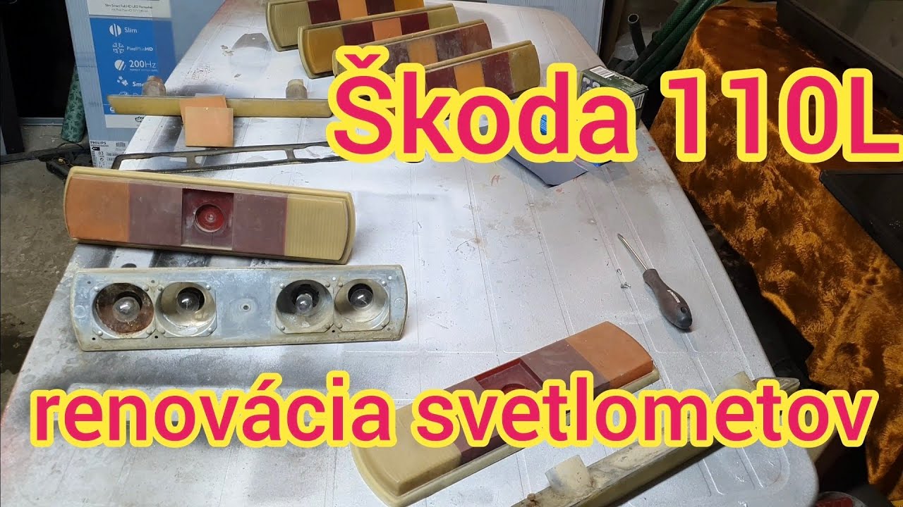 Škoda 110L renovácia svetiel