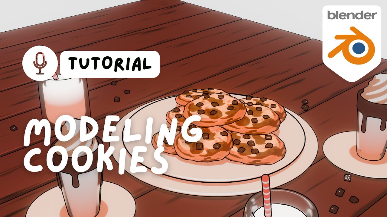 How to make 3D Stylized Cookies in Blender | Blender Tutorial