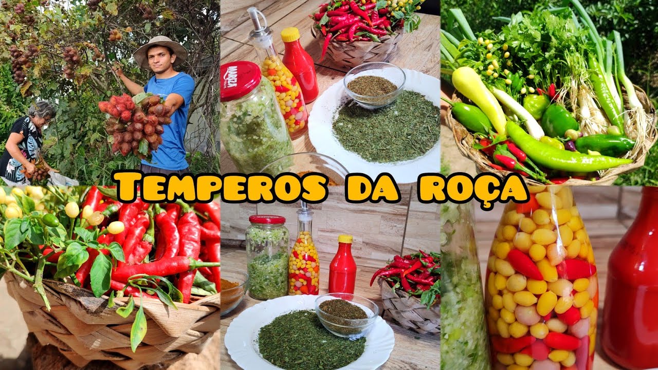 Temperos caseiros da roça direto da horta//o segredo das nossas receitas caipiras
