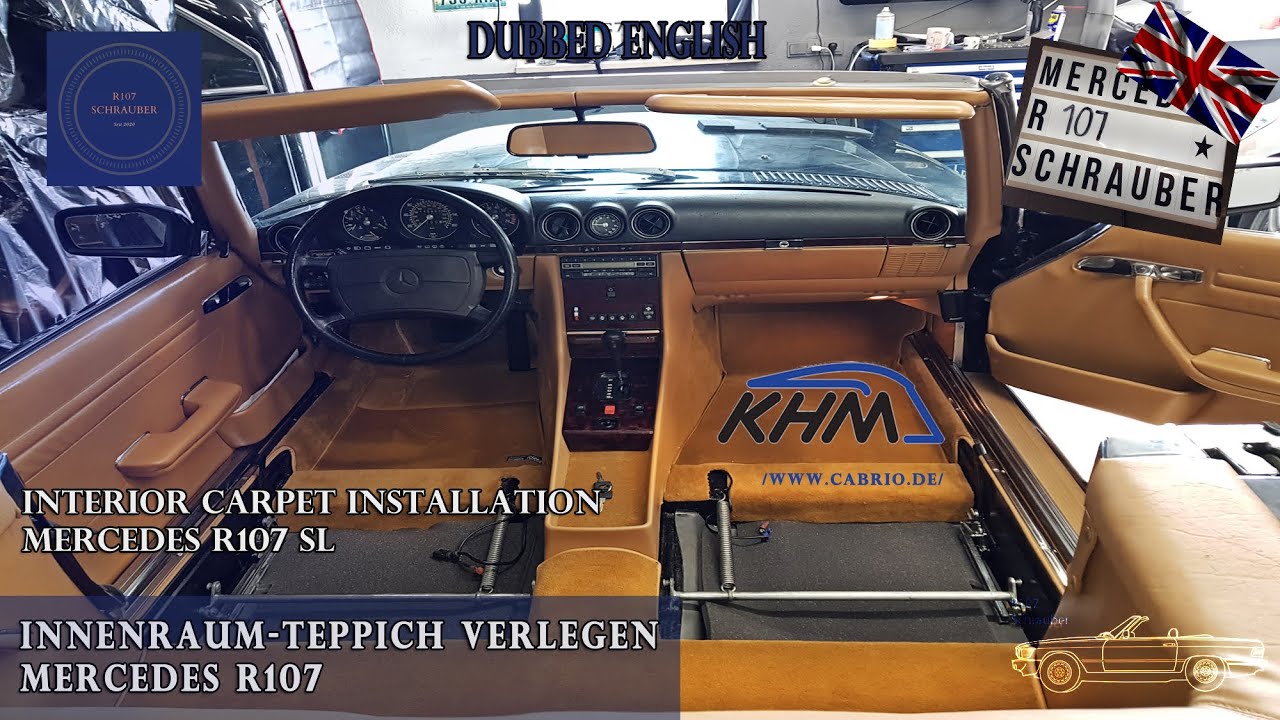 Interior Carpet InstallationMercedes R107 SL