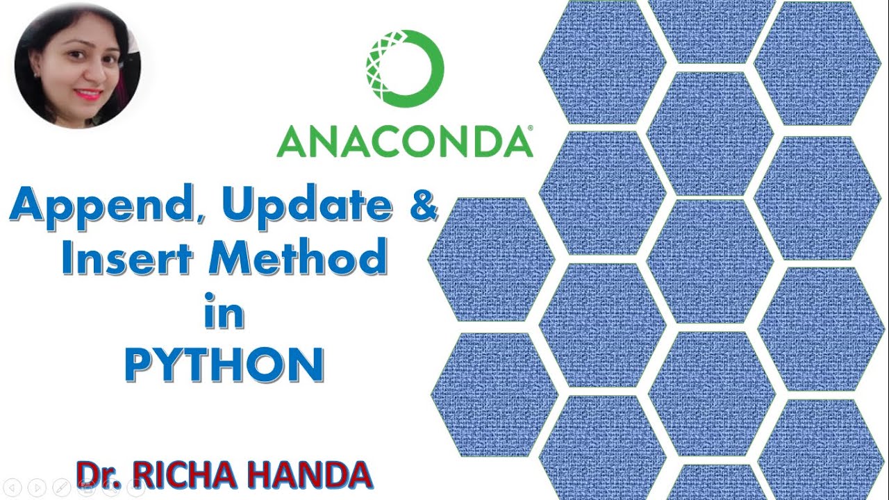 Append, Update and Insert Method in Python