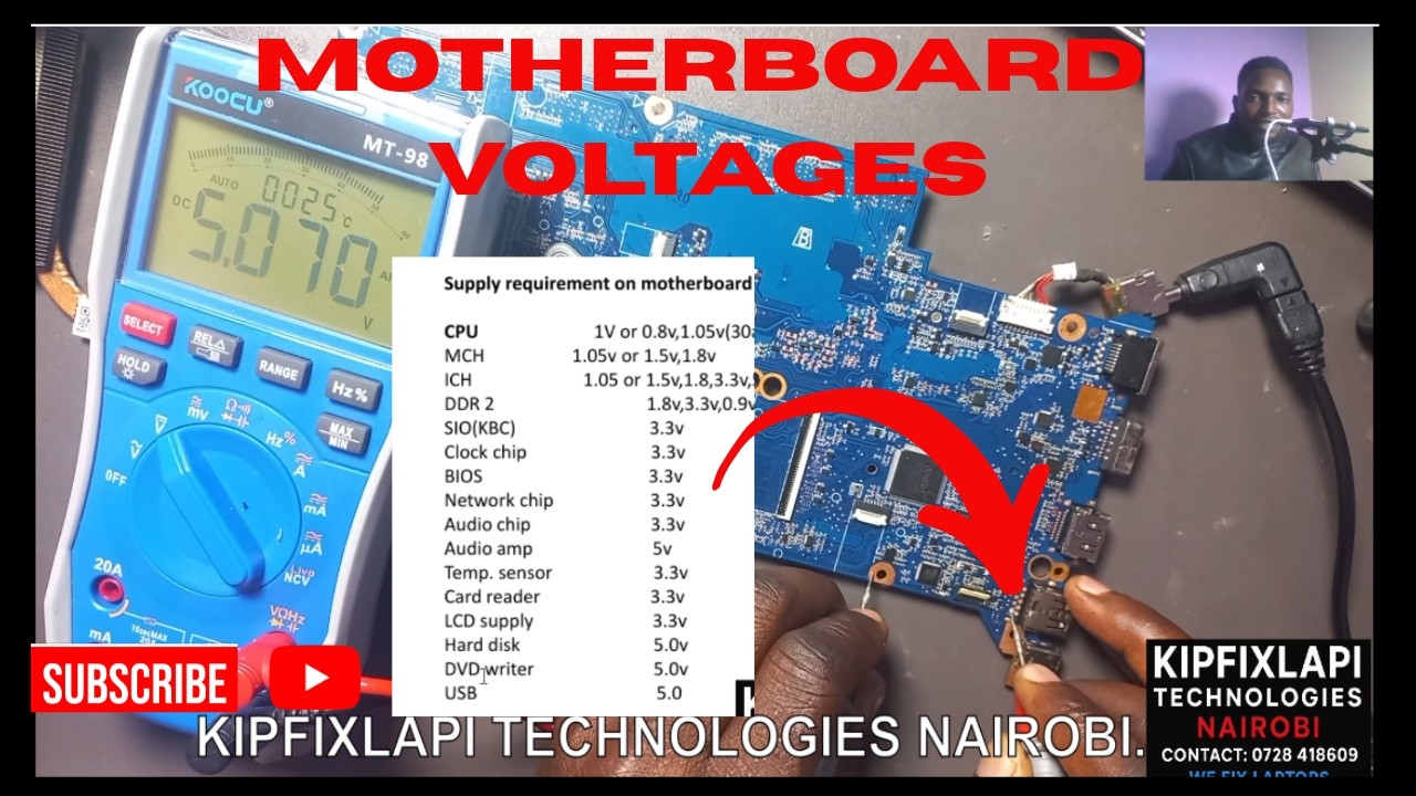 LAPTOP MOTHERBOARD VOLTAGE REQUIREMENTS EXPLAINED, POWER SEQUENCE. #fix #repair #computer #subscribe