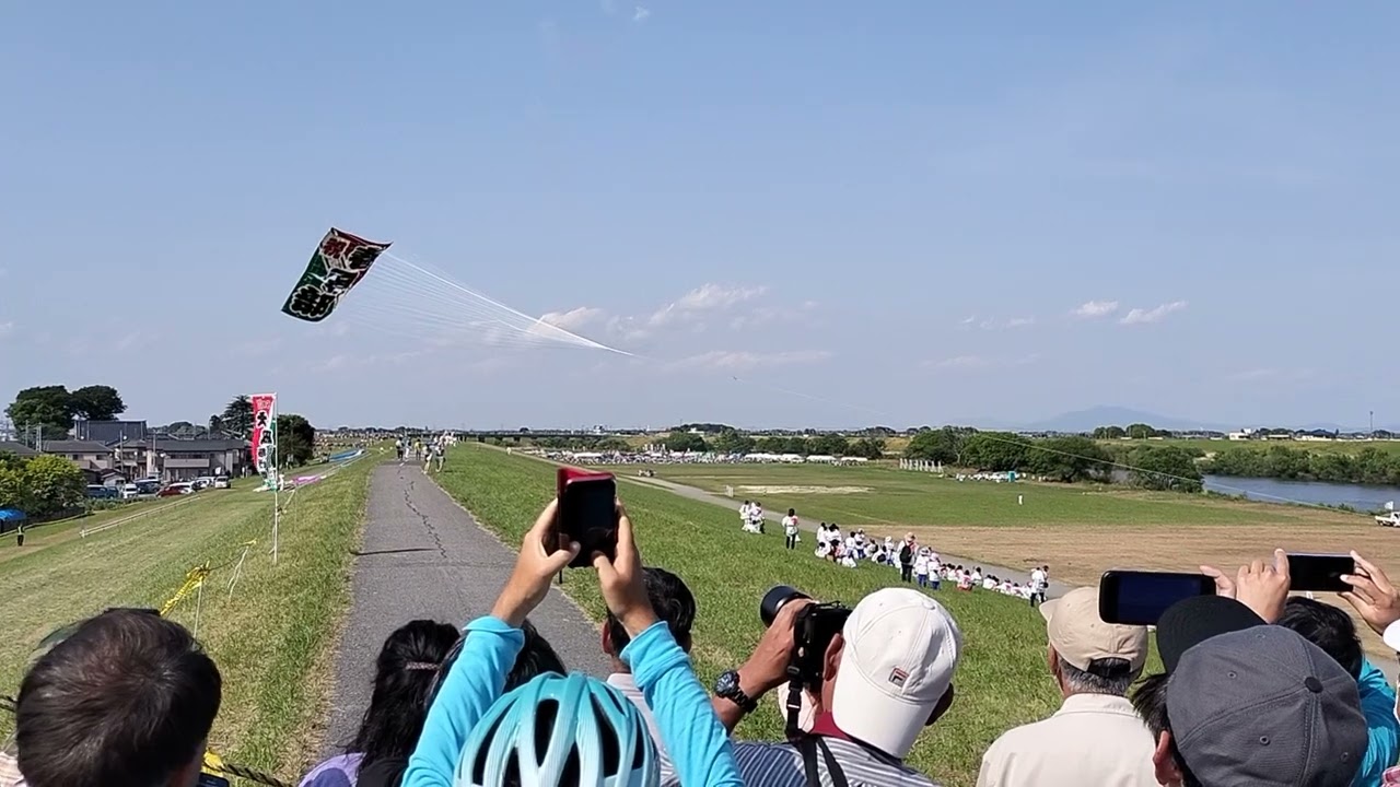 2025年5月5日春日部大凧あげ祭りの大凧【下若組・春日部】