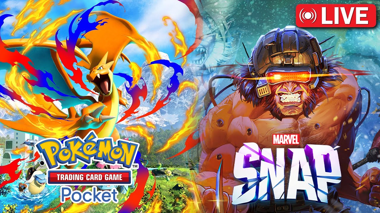 🔴Playing some comfort games ☕ | Marvel Snap & Pokemon TCG Pocket