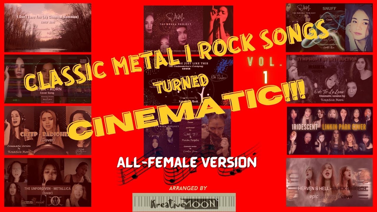 METAL & ROCK SONGS Compilation  VOL. 1 (All-Female Rendition in Epic Cinematic Arrangement)