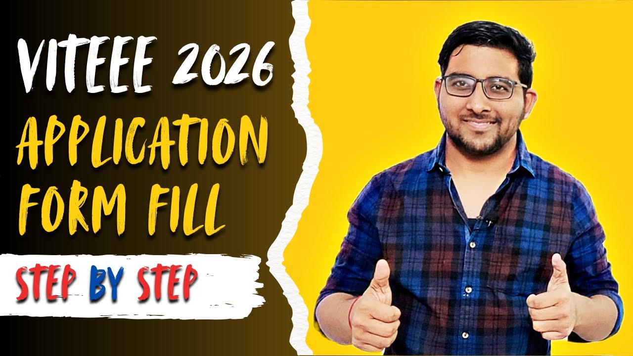 Viteee 2026 Application form fill step by step : New Exam pattern , Exam date | Jee Mains 2026