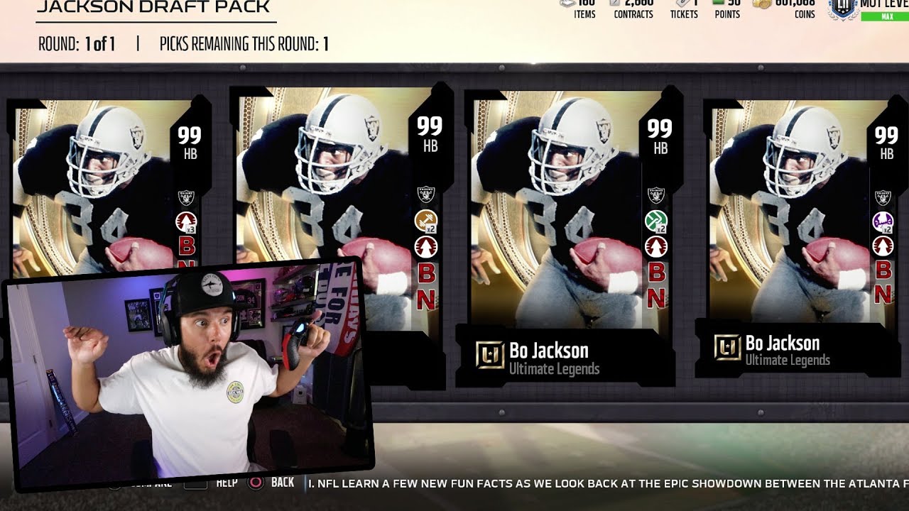 99 OVERALL BO JACKSON!! UPGRADING THE BEST TEAM IN MADDEN 18
