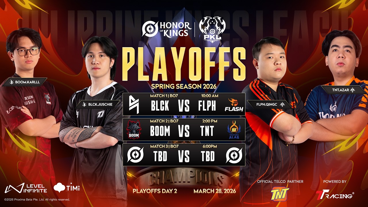 [FIL] LIVE | PKL Honor of Kings Spring Season 2026 Playoffs Day 2