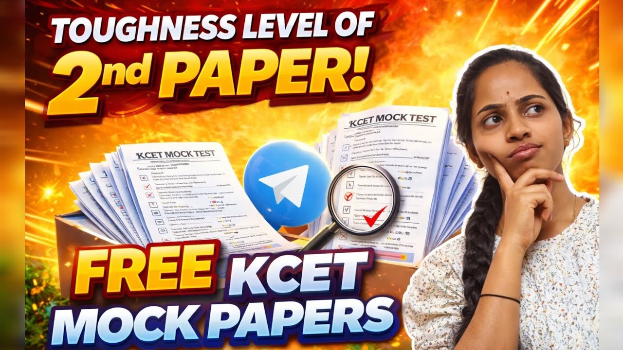 KCET 2nd Paper Level EXPOSED 🔥 + Free Mock Tests